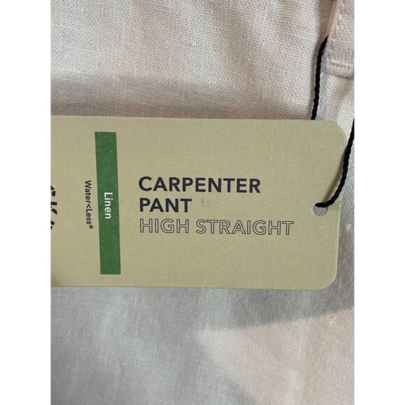 Dockers High Straight Carpenter Women's Pants Linen Blend - Picture 15 of 16